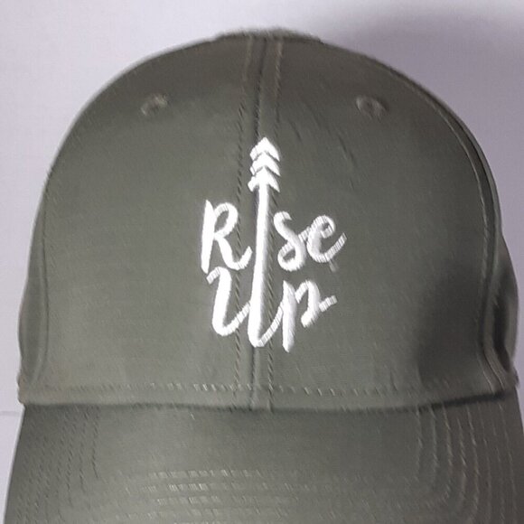 5 11 Tactical Hat Adjustable Cap Khaki Green Embroidered Rise Up - Picture 5 of 8